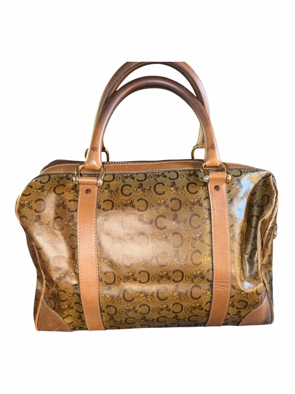 Celine Vintage C-Monogram Horse & Carriage Boston Bag Diffusion